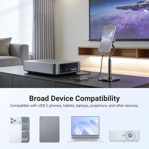 NEEWER USB C to HDMI Adapter, 19cm Plug & Play Type C (Male) to HDMI (Female) for 4K 60Hz Video Transfer, Compatible with iPhone iPad MacBook iMac Thunderbolt Android Phone Tablet TV, PS022 in Kuwait