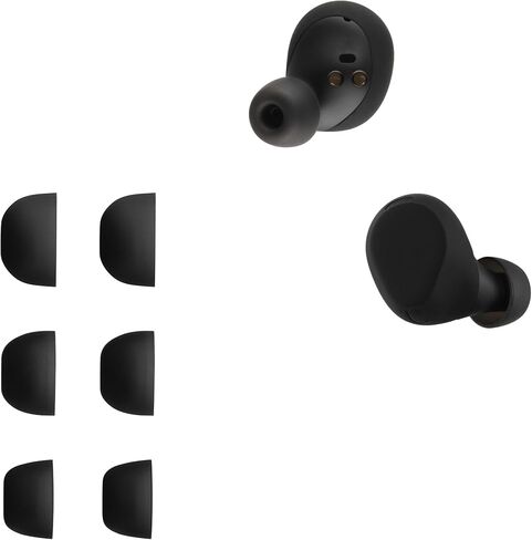 أطراف أذن بديلة 6X من kwmobile متوافقة مع Jabra Elite 8 Active - أطراف سيليكون لسماعات الأذن - أسود in Kuwait