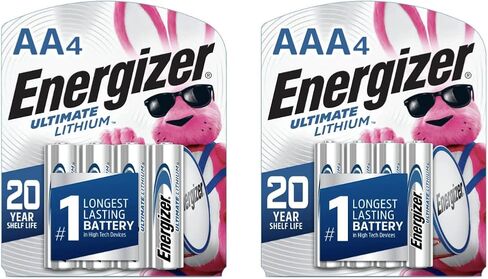 Energizer Ultimate Lithium Battery AA and AAA Variety Pack, 4 Double A and 4 Triple A Batteries (8 Count) in Kuwait