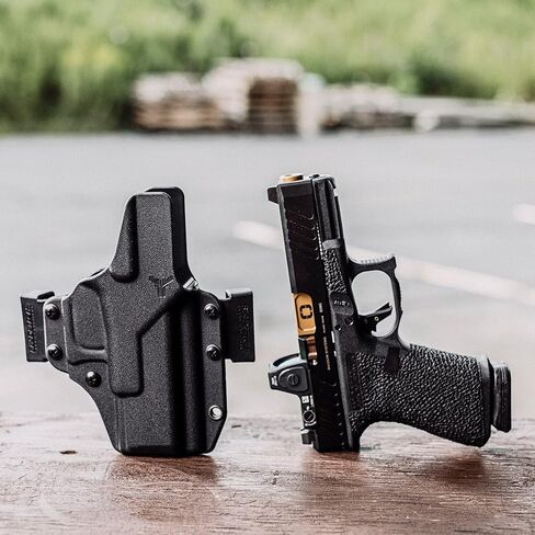 Glock 29/30 OWB Holster - صنع في الولايات المتحدة الأمريكية - يناسب Glock 29 & Glock 30 - حافظة Total Eclipse OWB - حمل حزام الخصر الخارجي (يمكن استخدامه بكلتا اليدين) - بواسطة Blade-Tech Holsters in Kuwait