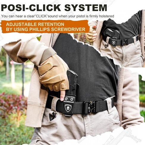 WARRIORLAND Ruger LCP MAX Holster: IWB Kydex Appendix Carry, Adj. Retention & Cant, Right/Left Hand Optional in Kuwait
