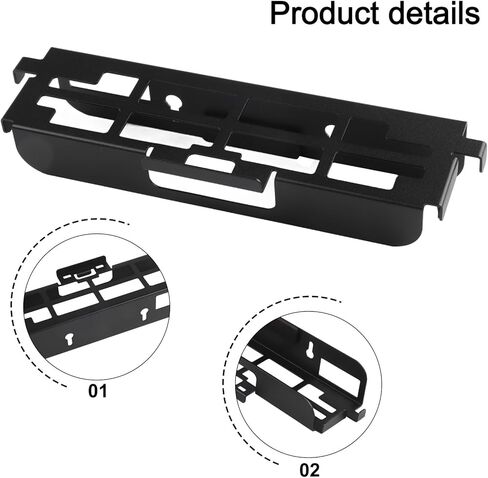 Metal Wall Mount for Switch 2 Console and Controllers, 8.9 x 2.7 x 2.0 Inches Space Saving Design with Enhanced Heat Dissipation, Easy Install Gaming Stand Holder, Black in Kuwait