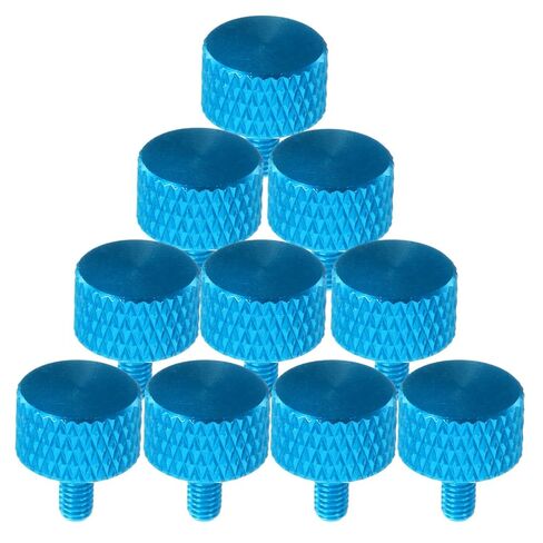 NOLITOY 30pcs M3x8 Aluminum Alloy Knurled Thumb Screws Computer Case Mounting Screws Hand-Turn Round Adjustment for PC Cabinet Assembly in Kuwait