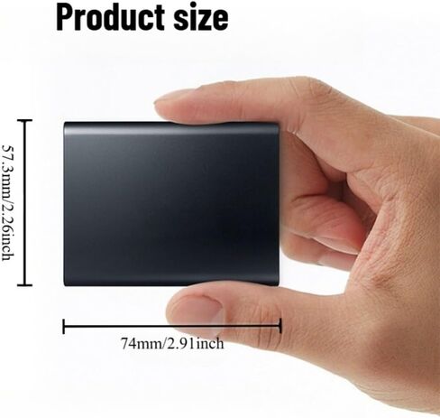 Compact External Hard Drive USB3.0 Metal Construction Multiple Capacities for Storage and Backup in Kuwait