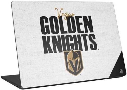 Skinit Laptop Decal Skin Compatible with Universal Laptop 14in (11.4 x 8.2in) - Officially Licensed NHL Vegas Golden Knights Script Design in Kuwait