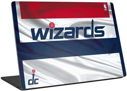 Skinit Laptop Decal Skin Compatible with Universal Laptop 17in (13.8 x 10in) - Officially Licensed NBA Washington Wizards Home Jersey Design in Kuwait
