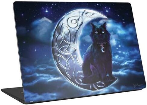 Skinit Laptop Decal Skin Compatible with Universal Laptop 14in (11.4 x 8.2in) - Tate and Co. Celtic Black Cat Design in Kuwait
