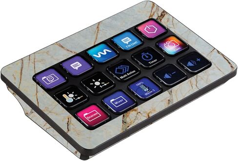 MightySkins Skin Compatible with Elgato Stream Deck MK.2 - Antique Marble | Protective, Durable, and Unique Vinyl Decal wrap Cover | Easy to Apply, Remove, and Change Styles | Made in The USA in Kuwait