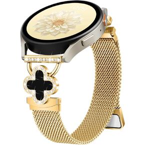 Slim Metal Bands for Samsung Galaxy Watch 7 Band 40mm 44mm,Galaxy Watch 6 5 4 FE Band/5 Pro/6 4 Classic/Active 2,20mm Milanese Magnetic Strap Dressy Wristband for Samsung Watch Bands for Women in Saudi Arabia