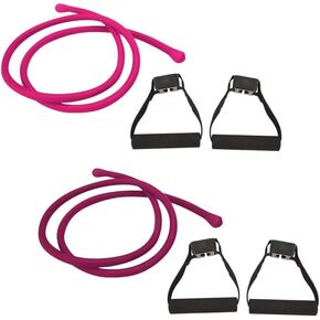 Beachbody Resistance Bands Workout Set, Fitness Bands for Strength Exercise, Gym or Home Workouts, Kit Includes 2 Soft Handles and 2 Resistance Bands in Kuwait