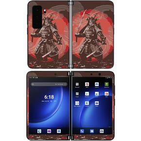 غلاف MightySkins متوافق مع Microsoft Surface Duo 2 - Samurai Battle | غطاء ملتف واقٍ ومتين وفريد ​​من نوعه من الفينيل | سهل التطبيق والإزالة وتغيير الأنماط | صنع في الولايات المتحدة الأمريكية in Kuwait