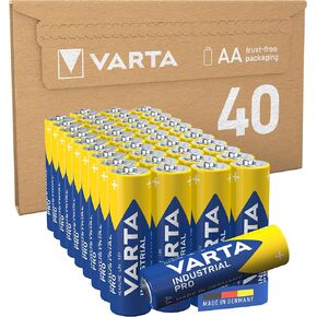 بطاريات VARTA Industrial Pro AA Mignon القلوية، LR6 - 40 عبوة، مصنوعة في ألمانيا، عبوة صديقة للبيئة in Kuwait