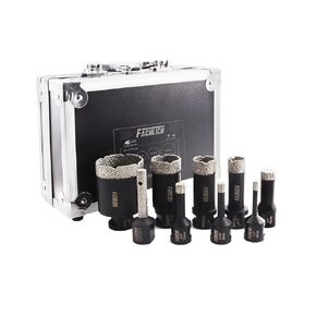 FACHLICH الماس الأساسية مثقاب 1-3/8 "35mm بلاط البورسلين مثقاب الحفر الماس الجاف بالإضافة إلى محول 5/8"-11 ذكر إلى 3/8" عرقوب سداسية لبلاط البورسلين الجرانيت الرخام البناء in Kuwait