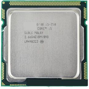 c I5 750 I5-750 2.5 جيجا هرتز/8 ميجابايت مقبس LGA 1156 معالج وحدة المعالجة المركزية الذاكرة يانغ ديدوكونج: DDR3-1066، DDR3-1333 in Kuwait