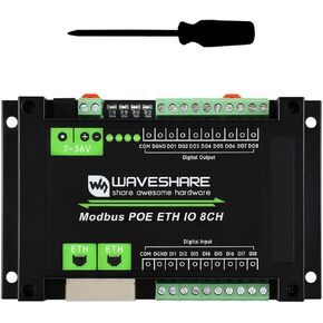 KLAYERS Industrial 8-Channel Ethernet Input/Output Module with Modbus RTU/TCP and PoE Support in Saudi Arabia