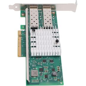 10GB PCI E X8 Fiber Optic Network Card, Dual SFP + Port Ethernet Desktop Network Adapter Support for 82599 Chip Controller PCI Express Ethernet Adapter in Saudi Arabia
