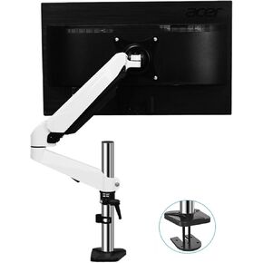 Monitor Arms Single Monitor Arm, Desk Mount Stand for 15"-32" Screens Holds 4.4-17.6 Lbs, Fully Adjustable Gas Spring with Grommet Base Desk Accessories,300mm in Saudi Arabia