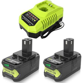 3.0Ah Replacement Battery Compatible with Ryobi 18V Lithium Battery P102 P103 P104 P105 P107 P108 P109 P190 P122 for 18 Volt Cordless Power Tools 2 Packs in Saudi Arabia