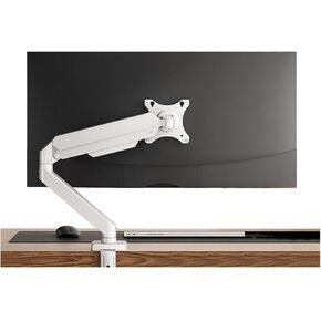 Monitor Arm Single Monitor Desk Mount, 17-32 Inch Gas Spring Monitor Arm, Fully Adjustable Single Monitor Mount with Clamp and Grommet Base, Holds Up to 22.0Lbs Monitor M in Saudi Arabia