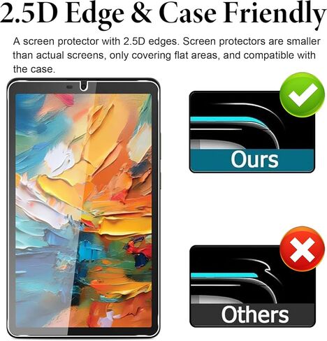 Murmure [2 Pack Screen Protector for TCL Tab 8 NXTPAPER 5G, 9H Hardness [HD Clarity] Anti-Scratch Tempered Glass Screen Film,Easy Installation,Bubble Free in Kuwait
