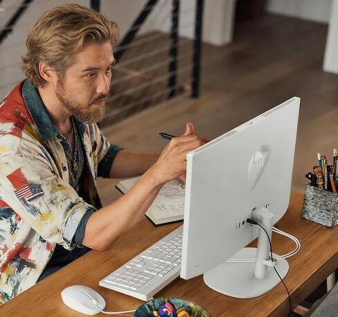 كمبيوتر مكتبي HP 21.5 بوصة FHD الكل في واحد 2026، وحدة معالجة مركزية Intel 4-Core، ذاكرة وصول عشوائي 16 جيجابايت، تخزين 128 جيجابايت، كاميرا ويب مدمجة/ميكروفون/واي فاي/بلوتوث، USB-A/C/HDMI، RJ-45، لوحة مفاتيح وماوس، Windows 11 Home، LE Bundle in Kuwait