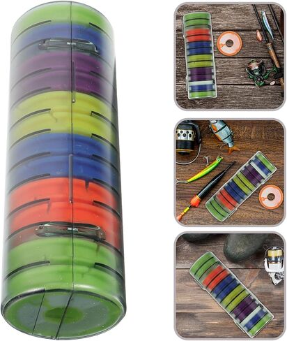 fishing reel case fishing line fishing wheel holder portable wire aldult storage rack snack retractable fishing supplies dollhouse floor Fishing line box in Kuwait