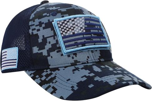 American Flag USA Trucker Hat for Women Men Camo Adjustable Patriotic Baseball Cap Summer Mesh Sun Visor Dad Hat in Saudi Arabia