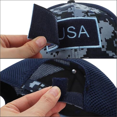 American Flag USA Trucker Hat for Women Men Camo Adjustable Patriotic Baseball Cap Summer Mesh Sun Visor Dad Hat in Saudi Arabia