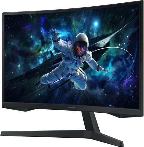 حزمة شاشة الألعاب المنحنية Samsung Odyssey G55C مقاس 27 بوصة QHD 1000R مع Tech Smart USA Elite Suite 18، وكابل HDMI 2X 4K وحزمة حماية حصرية لمدة 26 شهرًا من Deco Gear CPS (BEACH-CPS-26M500) in Kuwait