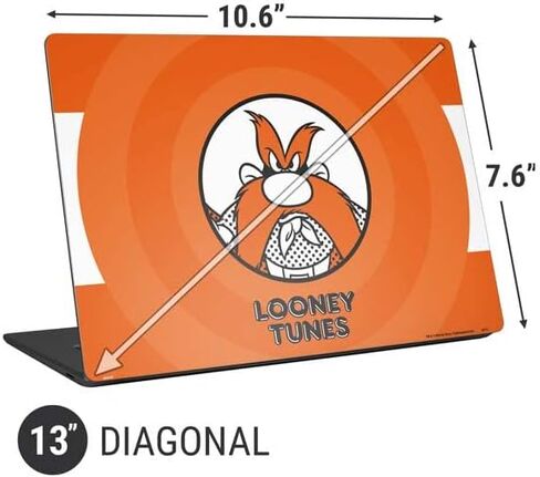Skinit Laptop Decal Skin Compatible with Universal Laptop 13in (10.6 x 7.6in) - Officially Licensed Warner Bros Yosemite Sam Full Design in Kuwait