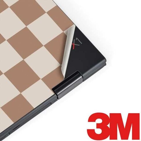 Skinit Decal Laptop Skin Compatible with Thinkpad X1 Yoga (3rd Gen 2018) - Officially Licensed Skinit Originally Designed Neutral Checkered Design in Kuwait