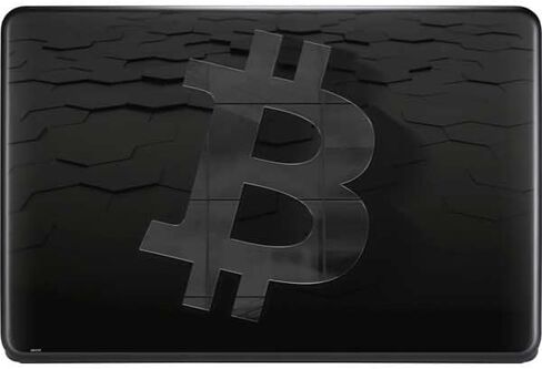 Skinit Decal Laptop Skin Compatible with Google Pixelbook Go - Officially Licensed Skinit Originally Designed Bitcoin Textured Logo Design in Kuwait