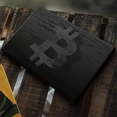 Skinit Decal Laptop Skin Compatible with Google Pixelbook Go - Officially Licensed Skinit Originally Designed Bitcoin Textured Logo Design in Kuwait