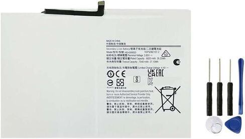 بطارية كمبيوتر لوحي بديلة من Powerforlaptop HQ-6300SA HQ-6300SD متوافقة مع Galaxy Tab A8 10.5 2021 2022 SM-X200 SM-X205 SM-X200N SM-X205N SM-X205NZAAEUE SM-X200NZAAEUA Series 3.85 فولت 6820 مللي أمبير في الساعة in Kuwait