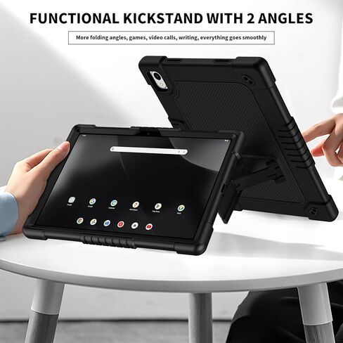 لـ Walmart Onn 11 بوصة Tablet Pro 2024 Model Case / Onn 11 بوصة Tablet Pro (100146660) 2024 حافظة صديقة للأطفال مع حامل حزام الكتف قطعتين واقي شاشة من الزجاج المقوى (أسود + قطعتين) in Kuwait