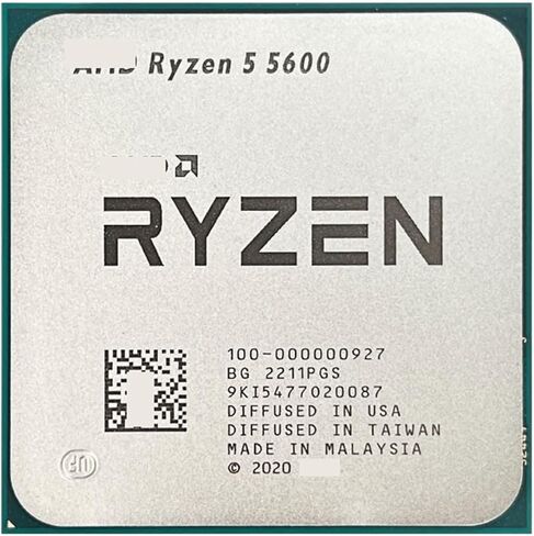 R 5 5600 R5 3. GHz 6-Core 12-Thread CPU Processor 7NM L3=32M 100-000000927 Socket AM4 N and Without Cooler in Kuwait