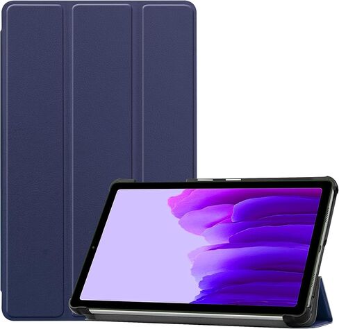لهاتف Galaxy Tab A7 Lite 8.7 بوصة 2021، حافظة بحامل ثلاثي الطي، غطاء أمامي من البولي يوريثان وظهر من البولي كربونات لكامل الجسم، غطاء قلاب واقٍ للكمبيوتر اللوحي لهاتف Samsung Galaxy Tab A7 Lite 8.7 بوصة SM-T220/SM-T225 (ذهبي وردي) in Kuwait