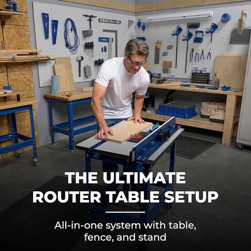Kreg PRS1045 Precision Router Table System - Self-Squaring Router Table Fence System - Sits on Precision Router Table Top - Carpentry Tools & Accessories in Saudi Arabia
