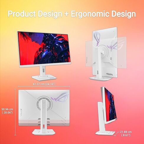 ASUS ROG Strix 27" 1440P Gaming Monitor, QHD 2560 x 1440 Fast IPS, 180Hz, 1ms GTG, DCI-P3 95%, HDR400, Extreme Low Motion Blur Sync, G-SYNC, USB-C Connectivity, Tripod Socket, Adjustable Stand in Saudi Arabia