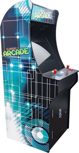 Creative Arcades Full Size Stand-Up Commercial Grade Cabinet Arcade Machine | 2 Player | 60 Classic Games | 22" LCD Screen | 2 Sanwa Joysticks |Trackball | 3 Year Warranty in Kuwait