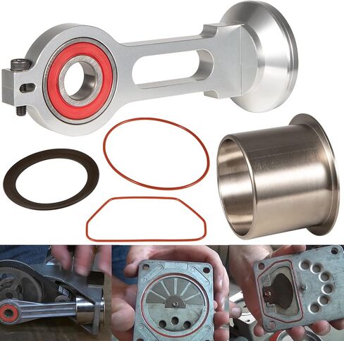KK-4835 Compressor Piston Kit Connecting Rod Replacement Kit w/Piston Bearing for Sears Craftsman Porter Cable Dewalt Devildiss Oil Free Air Compressor Pump KK-4835 KK-5081 A02743 in Saudi Arabia