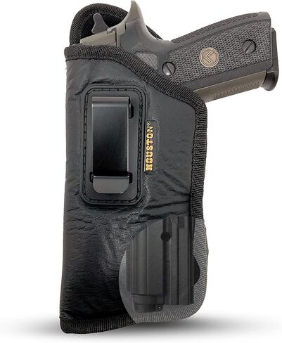 Houston Gun Holsters IWB Holster for Full Size Pistols, Brown ECO Leather, Fits Ruger 57, Beretta 92FS, Canik TP9 SFX, Glk 20 21 34 47, SIG P320 X5, Walther PPQ M2, Inside Waistband in Kuwait