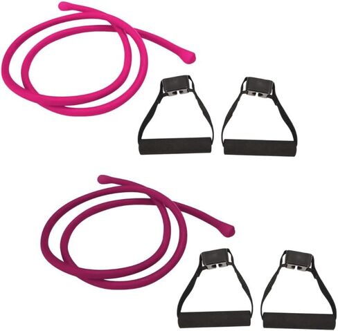 Beachbody Resistance Bands Workout Set, Fitness Bands for Strength Exercise, Gym or Home Workouts, Kit Includes 2 Soft Handles and 2 Resistance Bands in Saudi Arabia