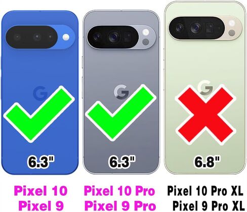 حافظة هاتف لهاتف Google Pixel 9/9 Pro/10/10 Pro 5G مع واقي شاشة وحزام حبل طويل وحامل وسحاب ومحفظة وحامل بطاقات Pixel9 9Pro/Pixel10 10Pro Nine Ten أرجواني in Kuwait