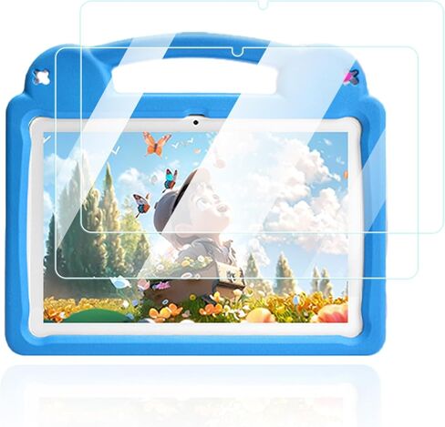 واقي شاشة لجهاز Ruufuuxy Android Tablet 10 بوصة، مضاد للخدش 9H صلابة اللمس حساس 2.5D حواف مستديرة خالية من الفقاعات، سهل التركيب، عبوتان. in Kuwait