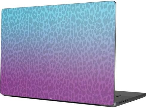 Skinit Decal Laptop Skin Compatible with MacBook Pro 16in (2021) Originally Designed Cheetah Print Purple and Blue Design in Kuwait