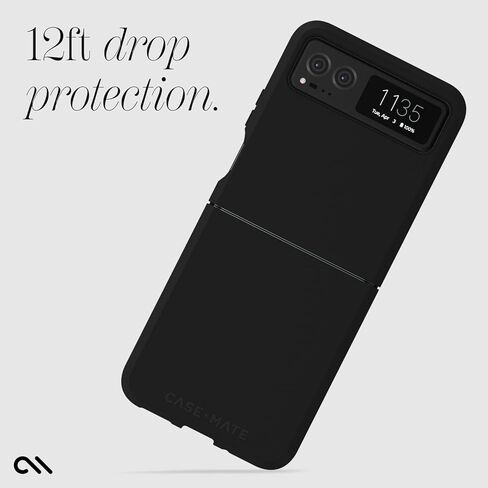 حافظة Case-Mate Motorola Razr 40 [6.9"، 2023] [حماية من السقوط بطول 12 قدمًا] [متوافقة مع الشحن اللاسلكي] حافظة هاتف سوداء متينة لهاتف Motorola Razr 40 - تقنية مضادة للخدش، مواد مقاومة للصدمات، مقاس نحيف in Kuwait
