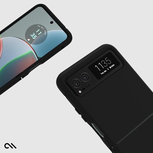 حافظة Case-Mate Motorola Razr 40 [6.9"، 2023] [حماية من السقوط بطول 12 قدمًا] [متوافقة مع الشحن اللاسلكي] حافظة هاتف سوداء متينة لهاتف Motorola Razr 40 - تقنية مضادة للخدش، مواد مقاومة للصدمات، مقاس نحيف in Kuwait