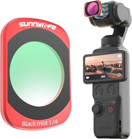فلتر لجيب DJI Osmo 4، ملحقات مرشح مغناطيسي قابل للتعديل CPL أسود ناعم/VND MCUV لجيب DJI Osmo 4/3 (مجموعة مكونة من 4 قطع) in Kuwait