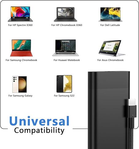 شاحن Omnibook بقدرة 65 وات USB C متوافق مع الكمبيوتر المحمول HP OmniBook X/X Flip 14 16 17 AI ومحول الطاقة EliteBook Ultra G1i G11 USB-C in Kuwait